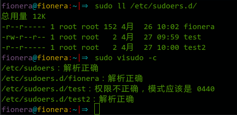 权限差异与检查结果